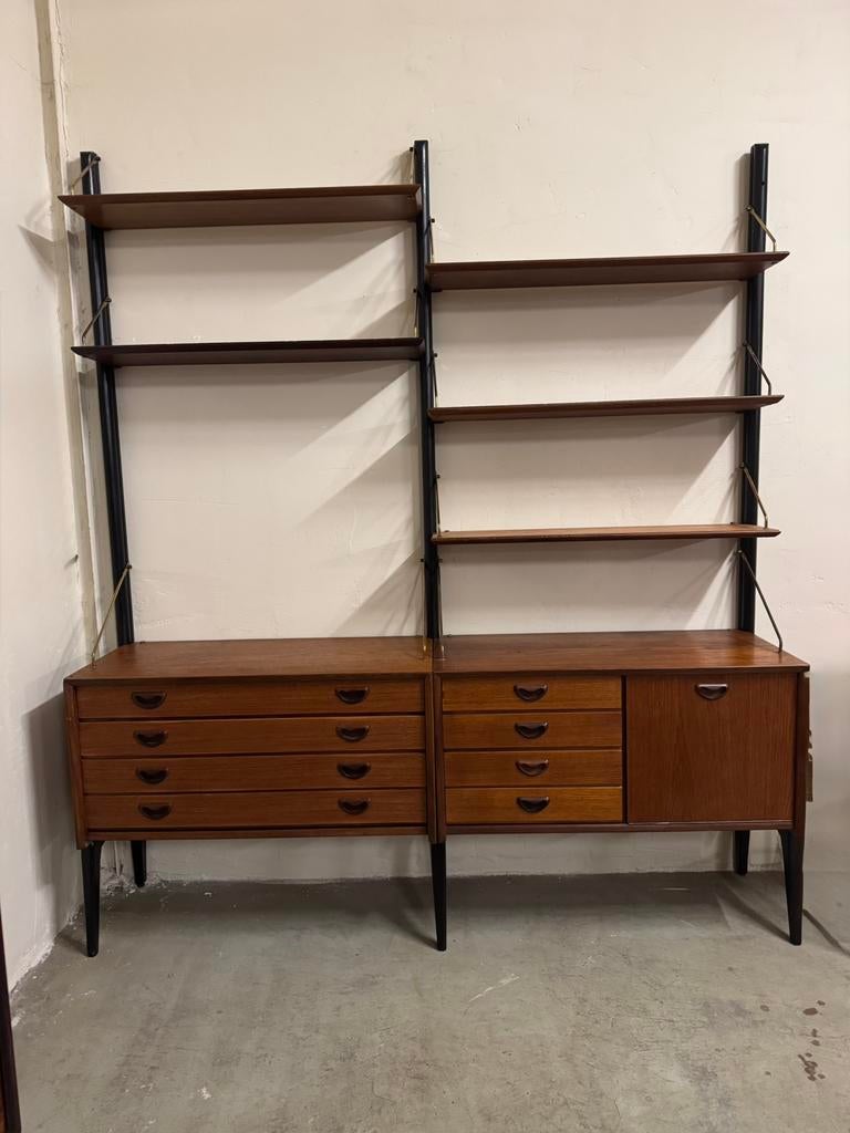 Louis van Teeffelen voor WeBe vintage modulair wandsysteem, Ophalen of Verzenden