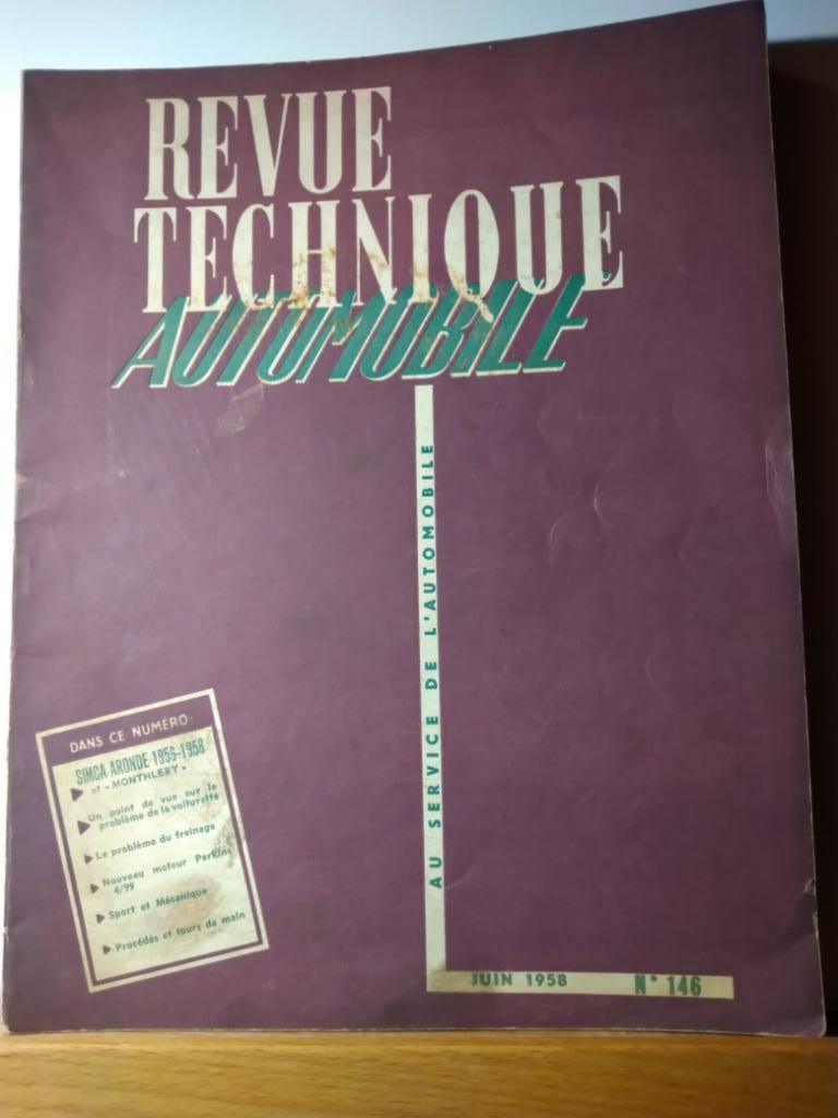 RTA - Simca Aronde - Revue technique automobile - n 146, Envoi