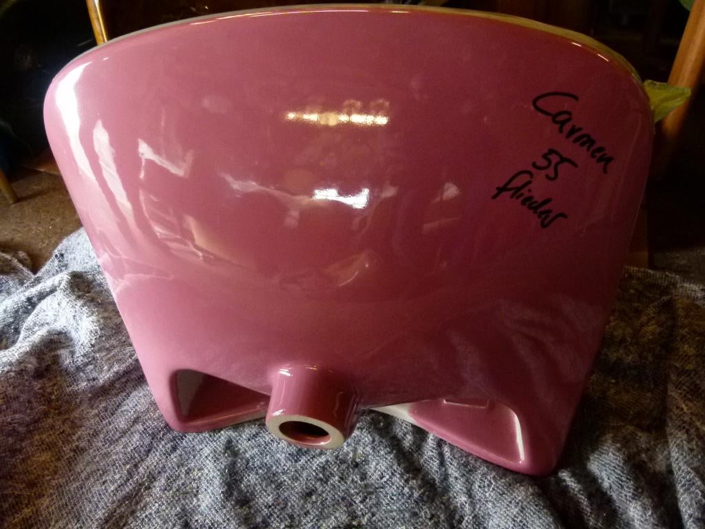 vintage stock wastafel lavabo 70er jaren Flieder rose, Enlèvement, Maison et Meubles