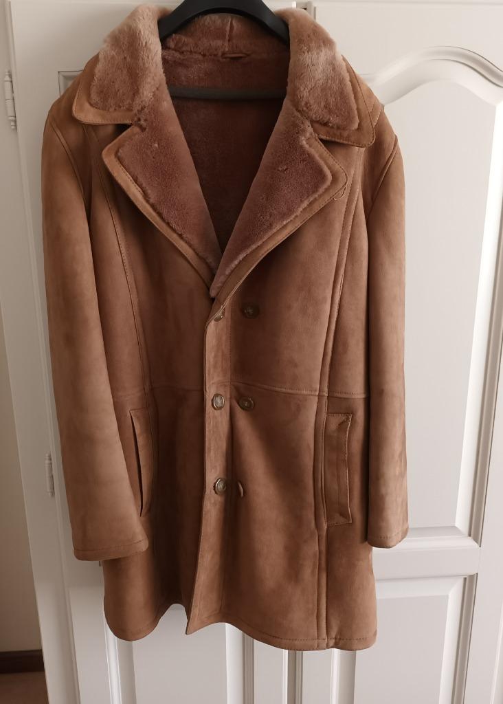 Genuine Lambskin coat: winterjas heren (Maat 56), Enlèvement ou Envoi, Comme neuf, Taille 56/58 (XL)