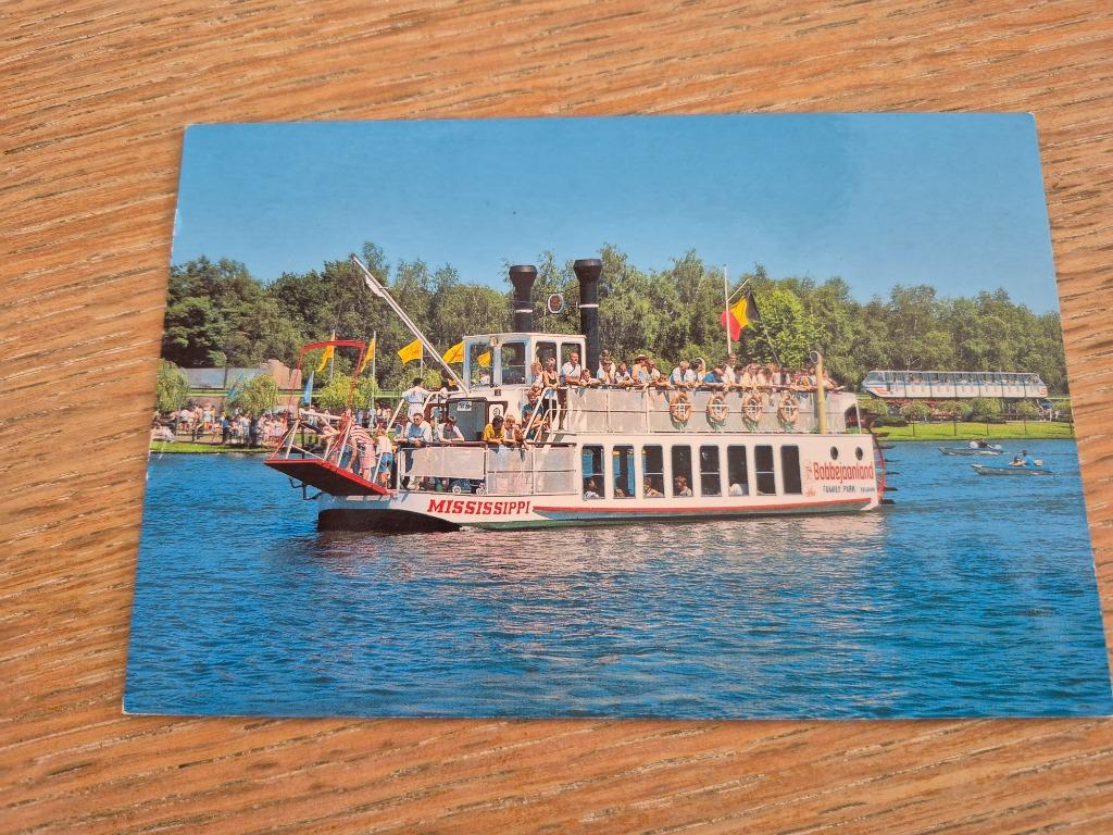 Postkaart Bobbejaanland Mississippi Boat, Enlèvement ou Envoi, Non affranchie, Autres thèmes