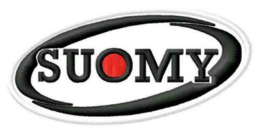 Patch Suomy casque sport automobile - 90 x 45 mm, Enlèvement ou Envoi, Neuf