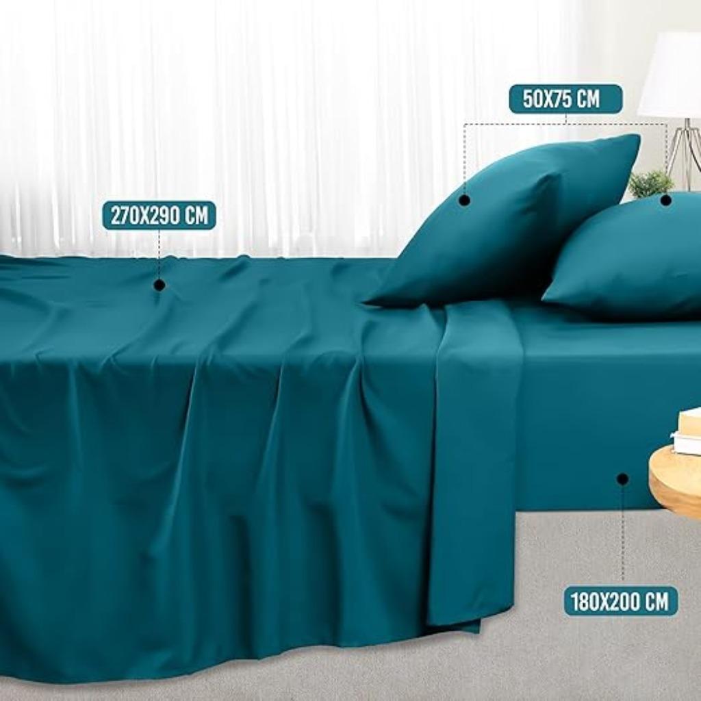 Utopia Bedding | Beddengoed | 180 x 200 | Nieuw, -, Utopia bedding, Verzenden, Blauw
