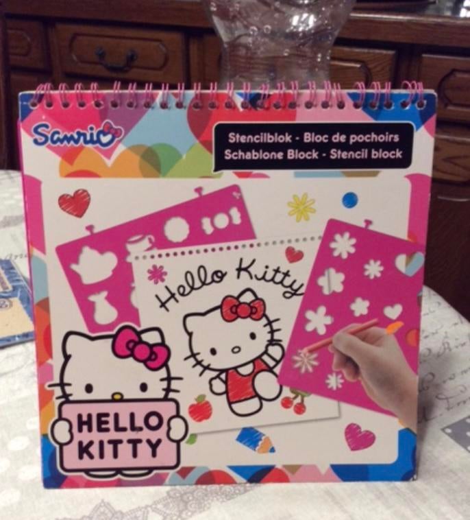 Hello Kitty sjablonen boek., Ophalen of Verzenden, Nieuw