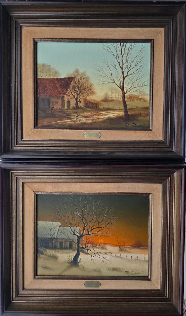 2x paul boonaert, Antiek en Kunst, Kunst | Schilderijen | Klassiek, Ophalen of Verzenden