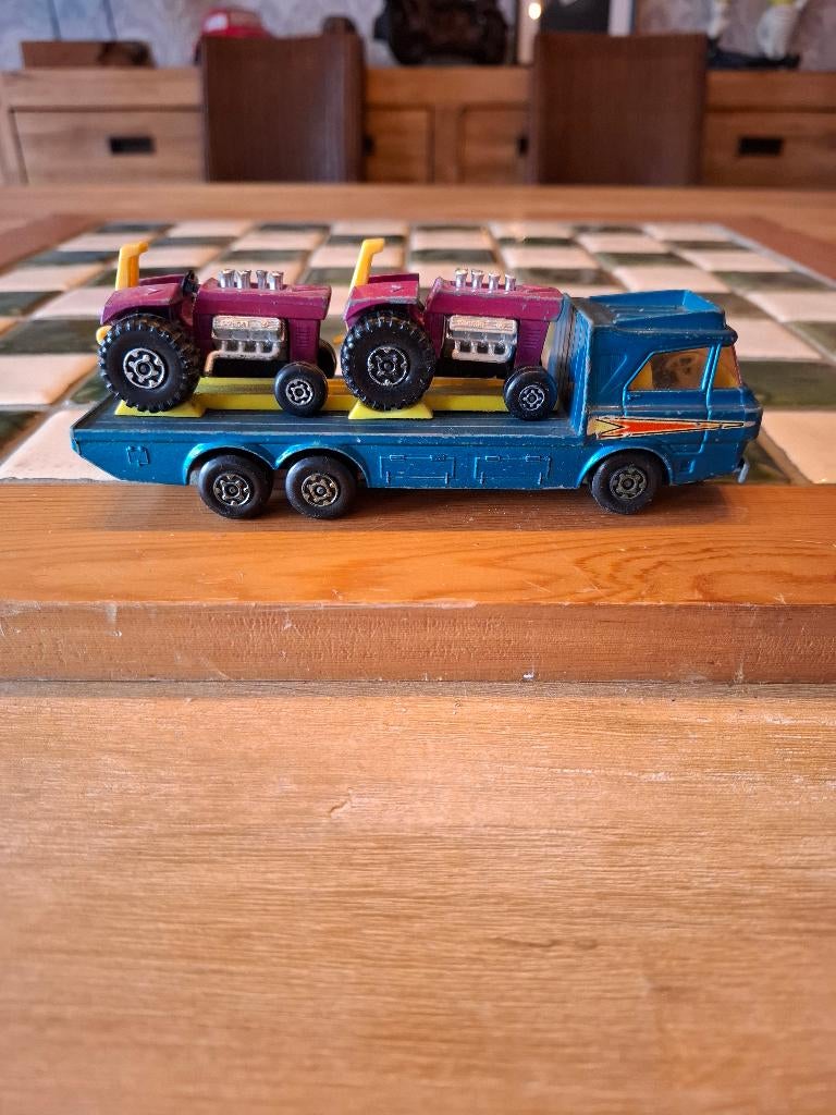 TRACTEUR PULL MATCHBOX TRANSPORTER K-21 1974, Enfants & Bébés, Enlèvement ou Envoi, Utilisé