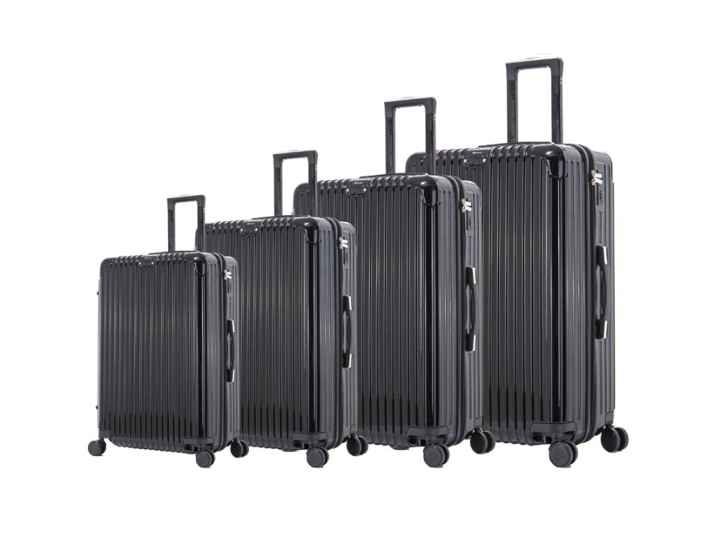 Nouveau Set de 4 Valises Noir pour 119.99 euro !!, Wieltjes, Hard kunststof, Nieuw, Ophalen of Verzenden