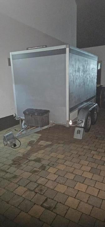 Gesloten remork 2m50 lang 1m50 breed 1m60 hoog b rijbewijs, Autos : Divers, Remorques, Enlèvement, Comme neuf