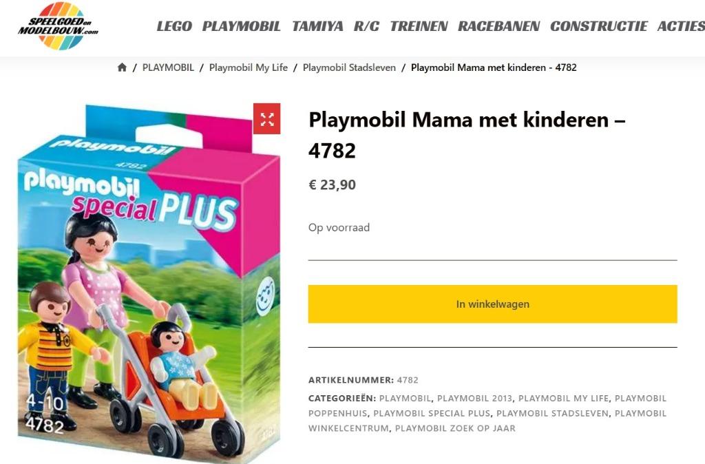 PLAYMOBIL Maman avec enfants - 4782, Enfants & Bébés, Enlèvement ou Envoi, Comme neuf, Ensemble complet