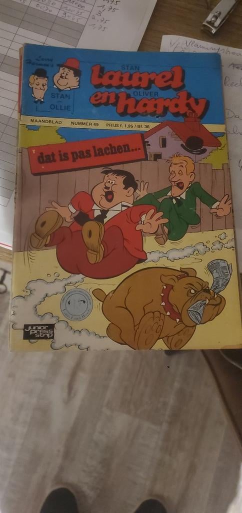 laurel en hardy, Boeken, Stripverhalen, Ophalen of Verzenden, Gelezen