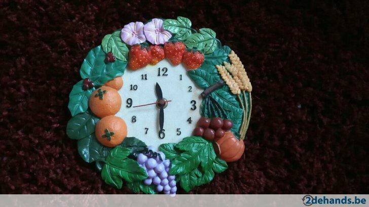 Groenten en fruit klok, Ophalen of Verzenden, Gebruikt