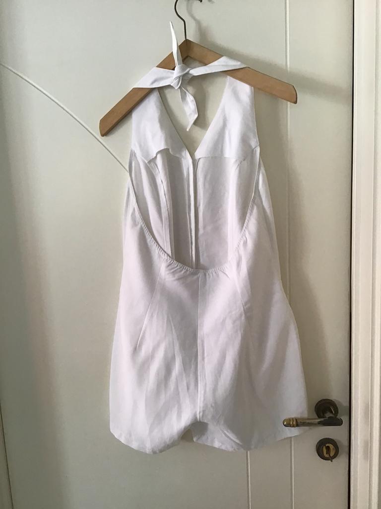 Salopette, wit, maat 44, Enlèvement ou Envoi, Comme neuf, Taille 42/44 (L), Blanc