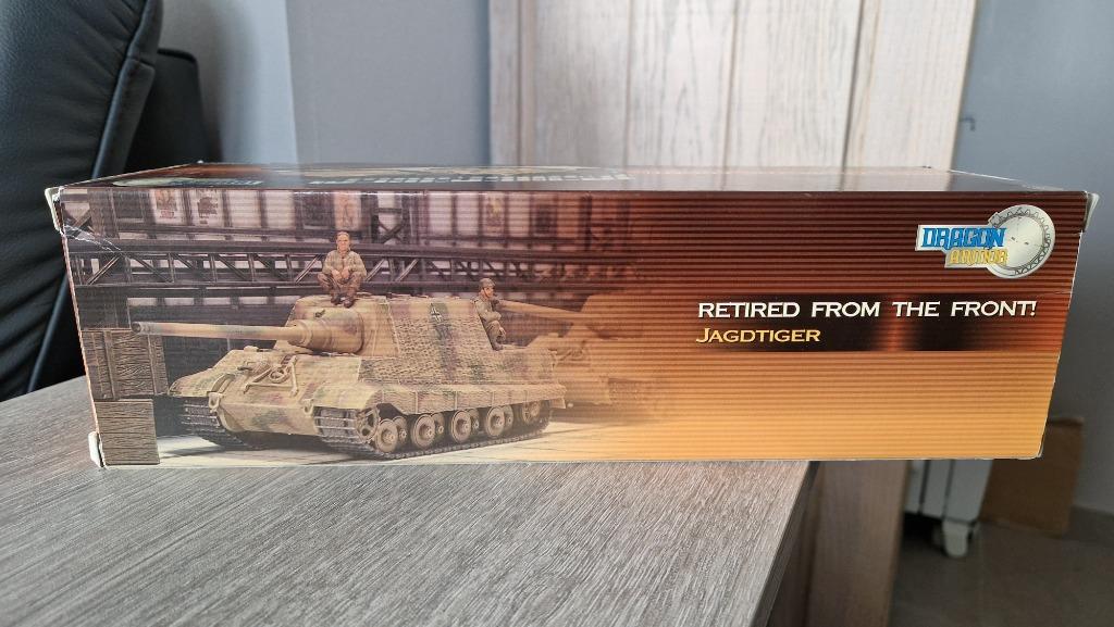 60228 Dragon Armor Retired from the Front 2 Jagdtiger 1:72, Enlèvement ou Envoi, Armée de terre, Miniature ou Figurine