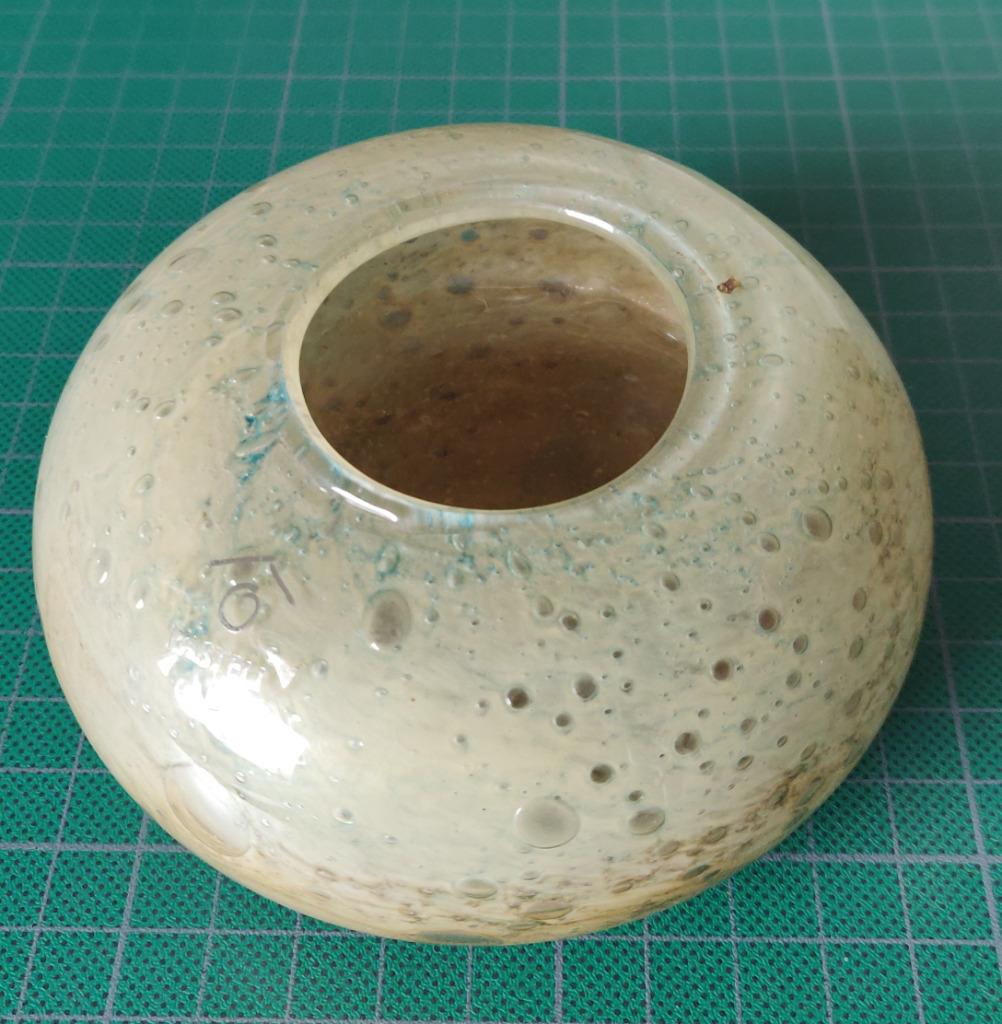 Rasteli Vaas-Sier vaas Glas Bruin-Beige, Overige kleuren, Ophalen of Verzenden, Minder dan 50 cm, Glas