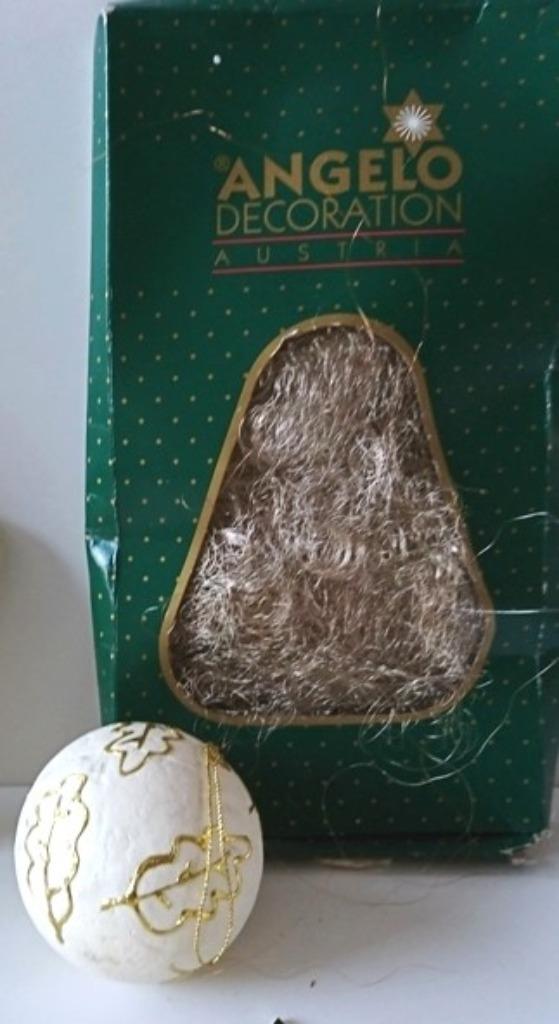 Kerstbal - kerstboom - beer - engel - ster - engelhaar, Diversen, Ophalen of Verzenden, Gebruikt