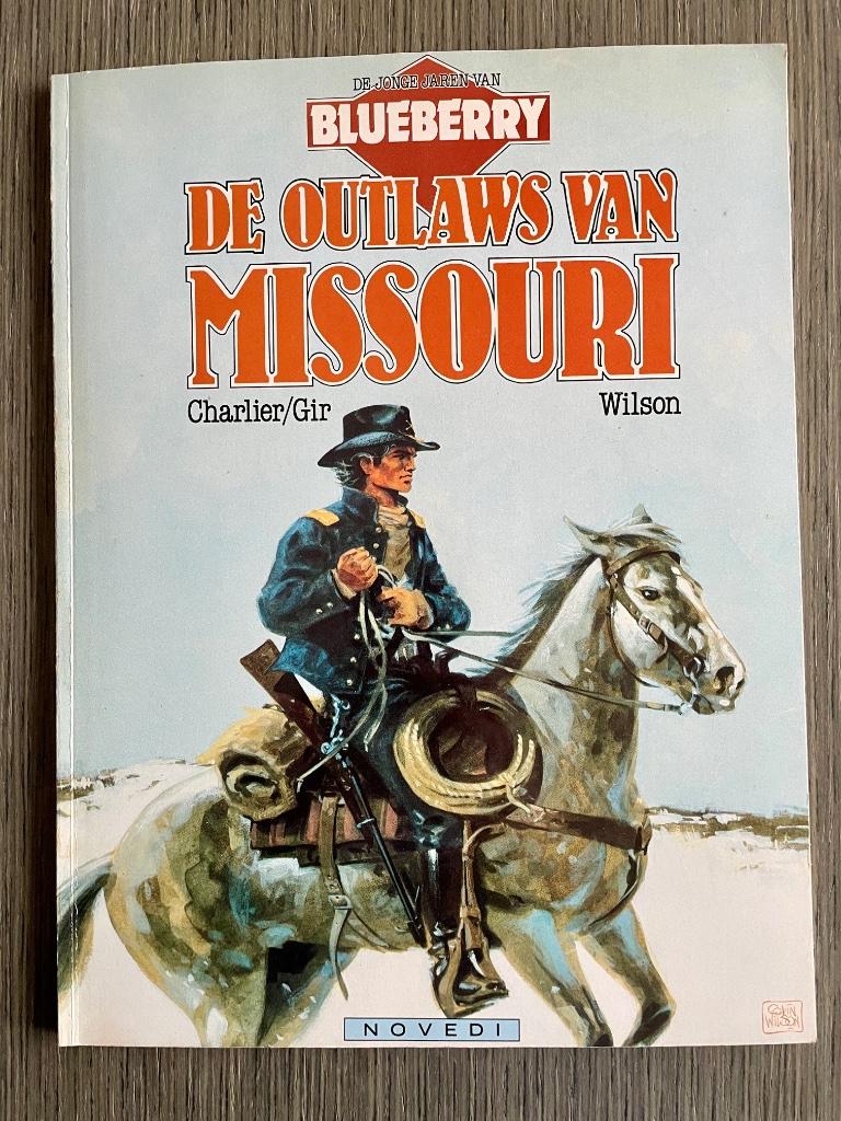 De jonge jaren van Blueberry | De outlaws van Missouri, Gelezen, Verzenden, Eén stripboek, Charlier, Gir & Wilson