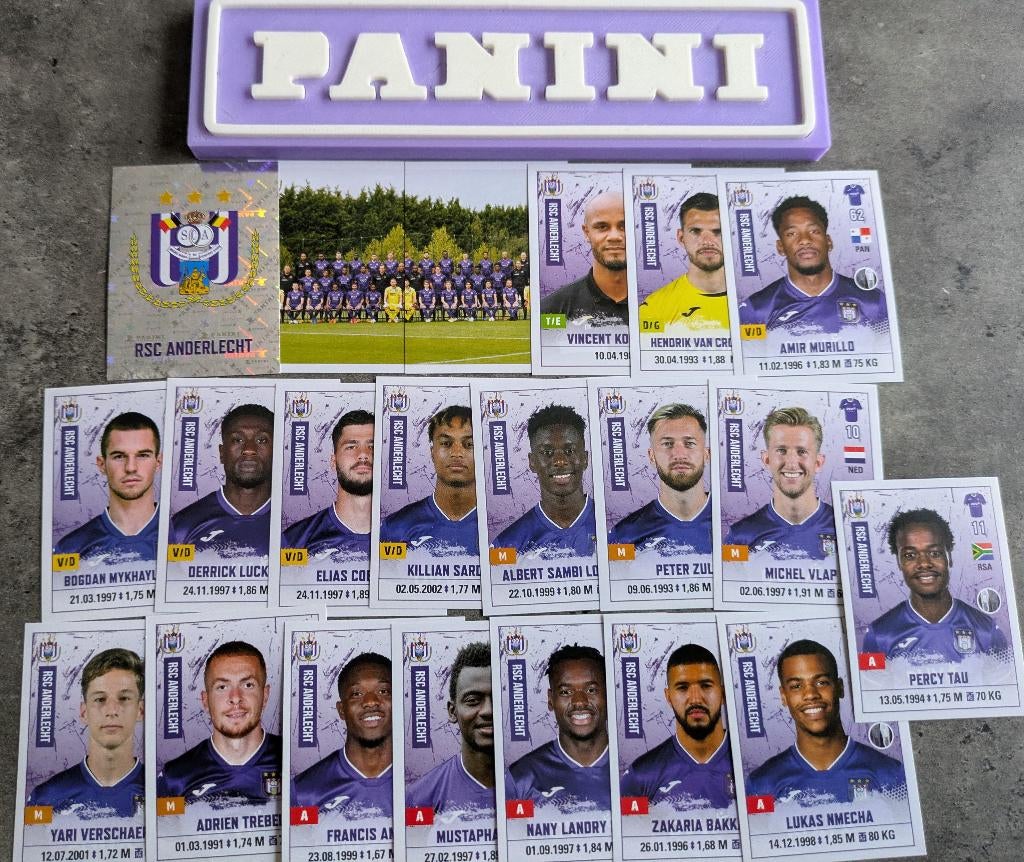 Panini FOOTBALL 2020/21 STICKERS ANDERLECHT RSC 21X VOETBAL, Ophalen of Verzenden, Nieuw