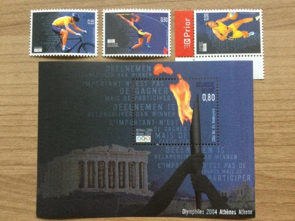 BL114 + 3303-3305, Verzenden, Olympische Spelen, Postfris, Postfris