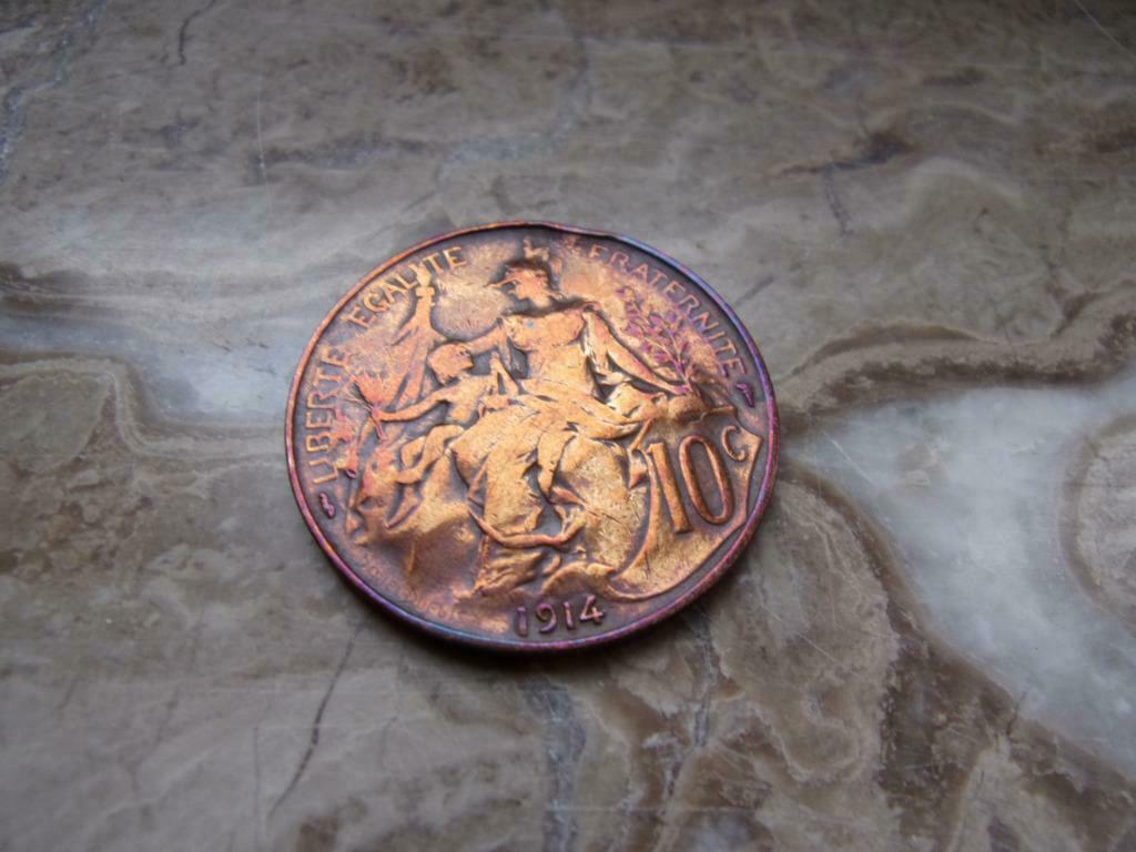 10 centimes Daniel-Dupuis Frankrijk (munt) 1914, Ophalen of Verzenden, Frankrijk, 10 cent, Losse munt
