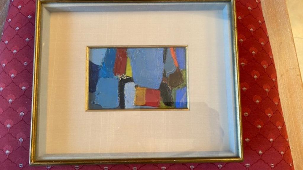 Petite peinture contemporaine huile s/toile Charles Janotka, Enlèvement