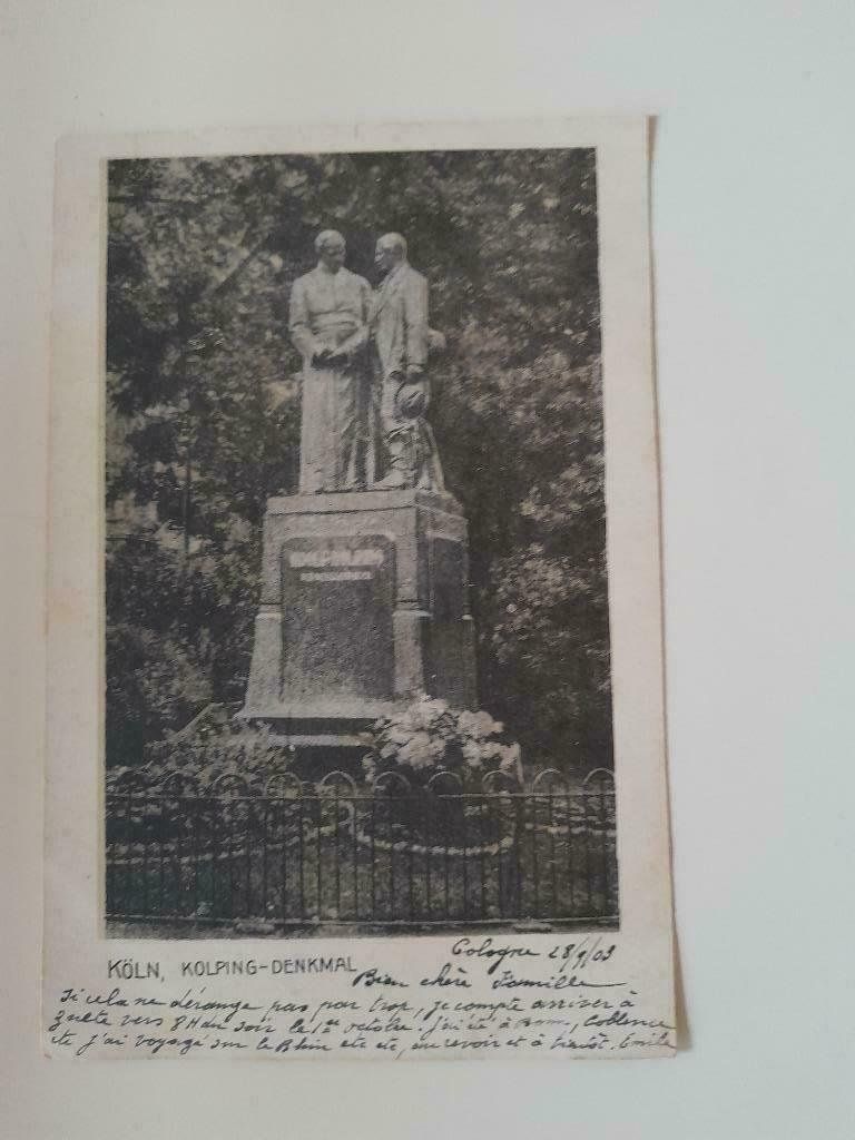 Postkaart Keulen - 1903 - Kolping Monument, Verzamelen, Ophalen of Verzenden, Voor 1920, Gelopen, Duitsland