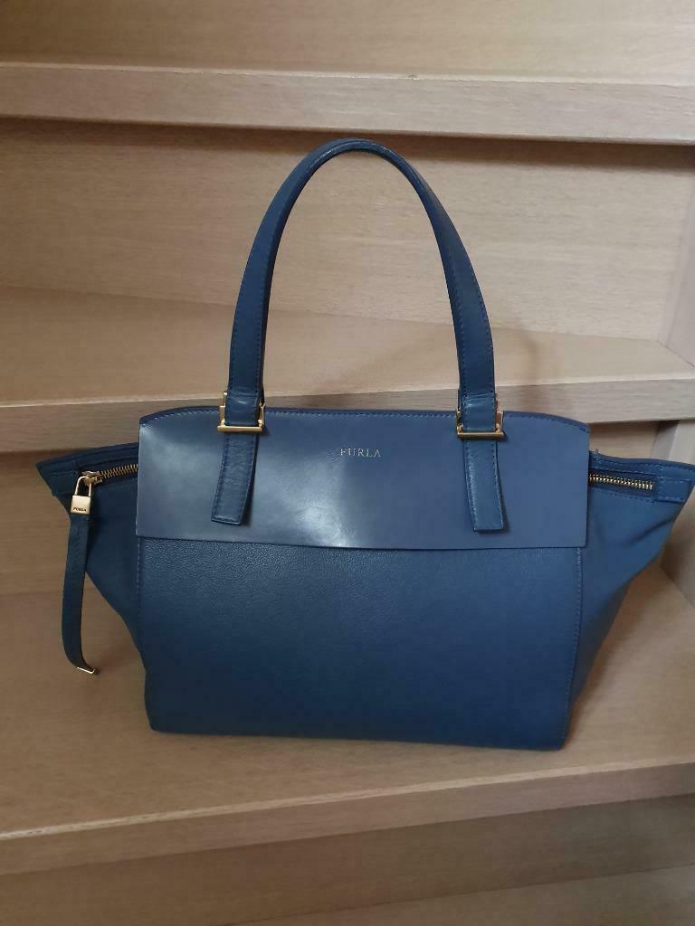 Furla handtas, Enlèvement ou Envoi, Comme neuf, Bleu, Sac à main