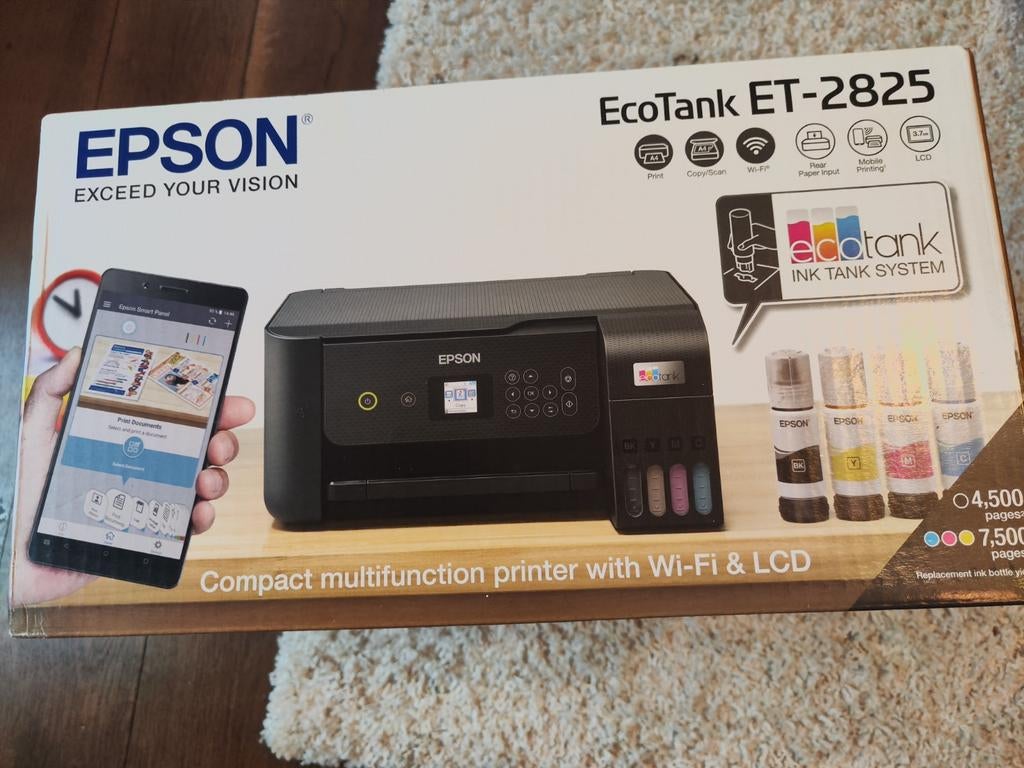 Epson EcoTank Neuve, Enlèvement