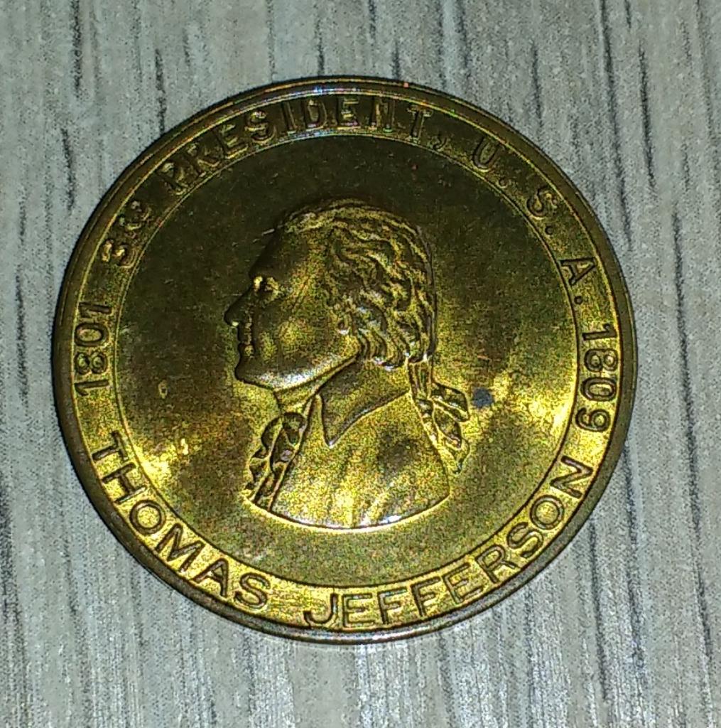 Thomas Jefferson 1801-1809 "LONG TOM" Sage of Monticello, Postzegels en Munten, Munten | Amerika, Ophalen of Verzenden
