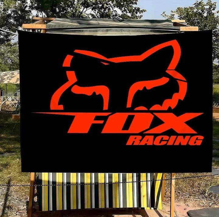 Grote vlaggen Racing Fox (150x90cm), Motoren, Ophalen of Verzenden