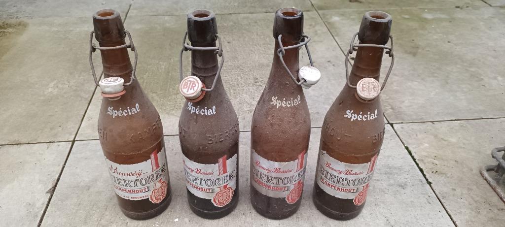 Oude bierflessen met porseleinen sluiting, Antiek en Kunst, Ophalen