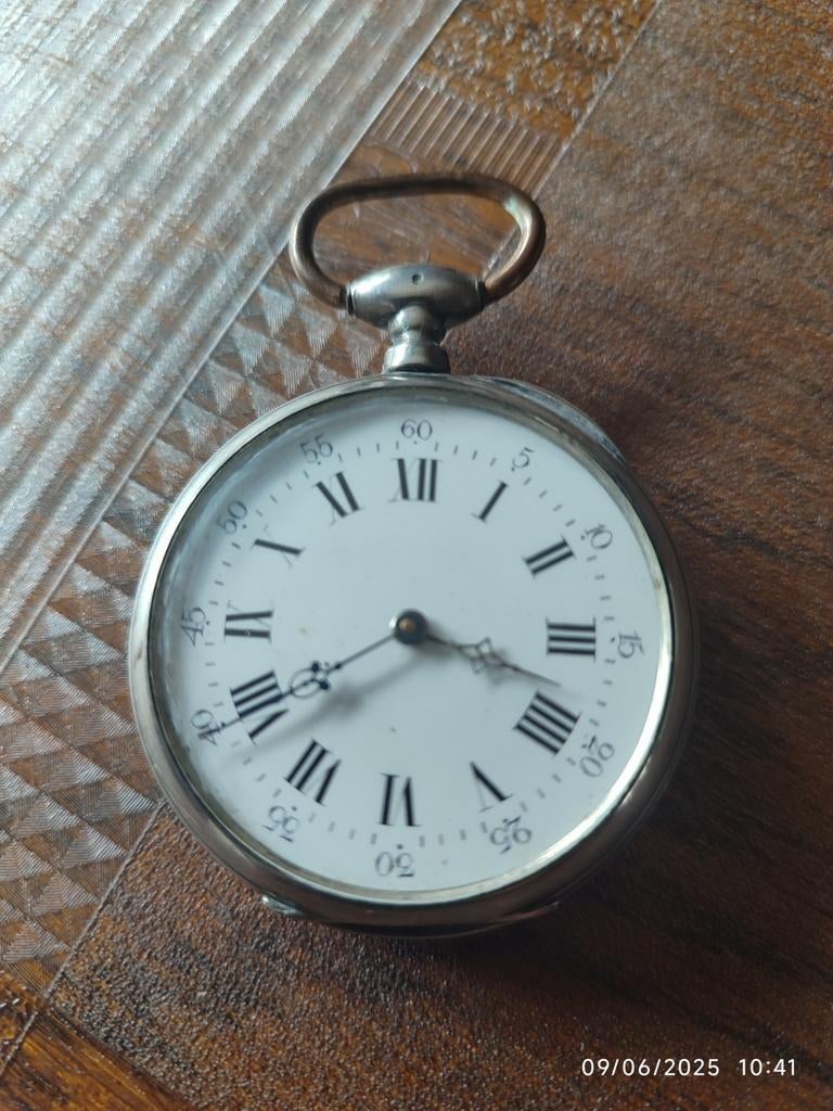 Montre homme gousset, Antiquités & Art, Enlèvement ou Envoi, Argent