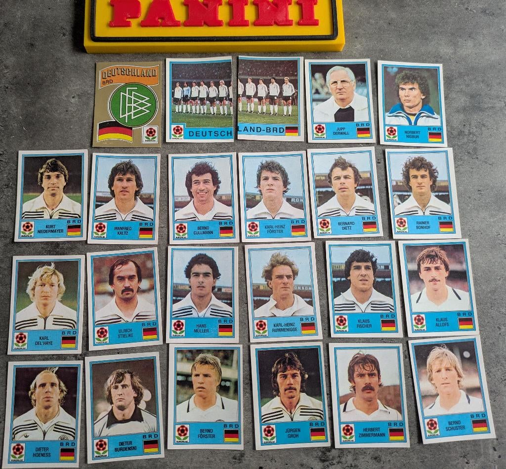 AUTOCOLLANTS PANINI FOOT  EUROPE 80 BRD 23x rares, Envoi, Neuf