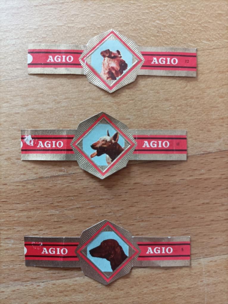 Sigarenbandjes AGIO, Ophalen of Verzenden, Zo goed als nieuw, Sigarenbandjes