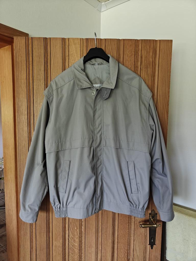 Lichtgrijze jas ef'homme maat 56, Enlèvement ou Envoi, Taille 56/58 (XL)