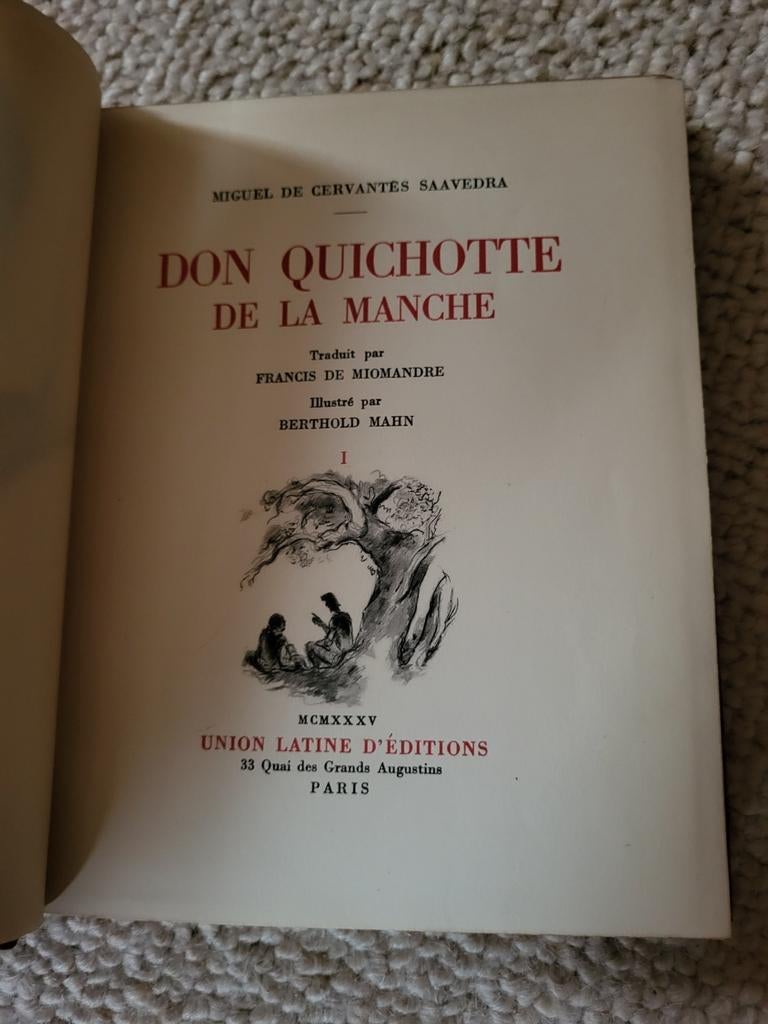 Don Quichotte de la Manche ill. Berthold Mahn compleet, Antiek en Kunst, Ophalen of Verzenden
