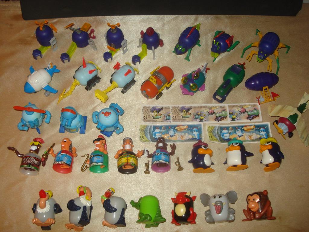 KINDER Lot de Séries Diverses Figurines avec Coquilles 1980, Enlèvement ou Envoi, Comme neuf, Figurines