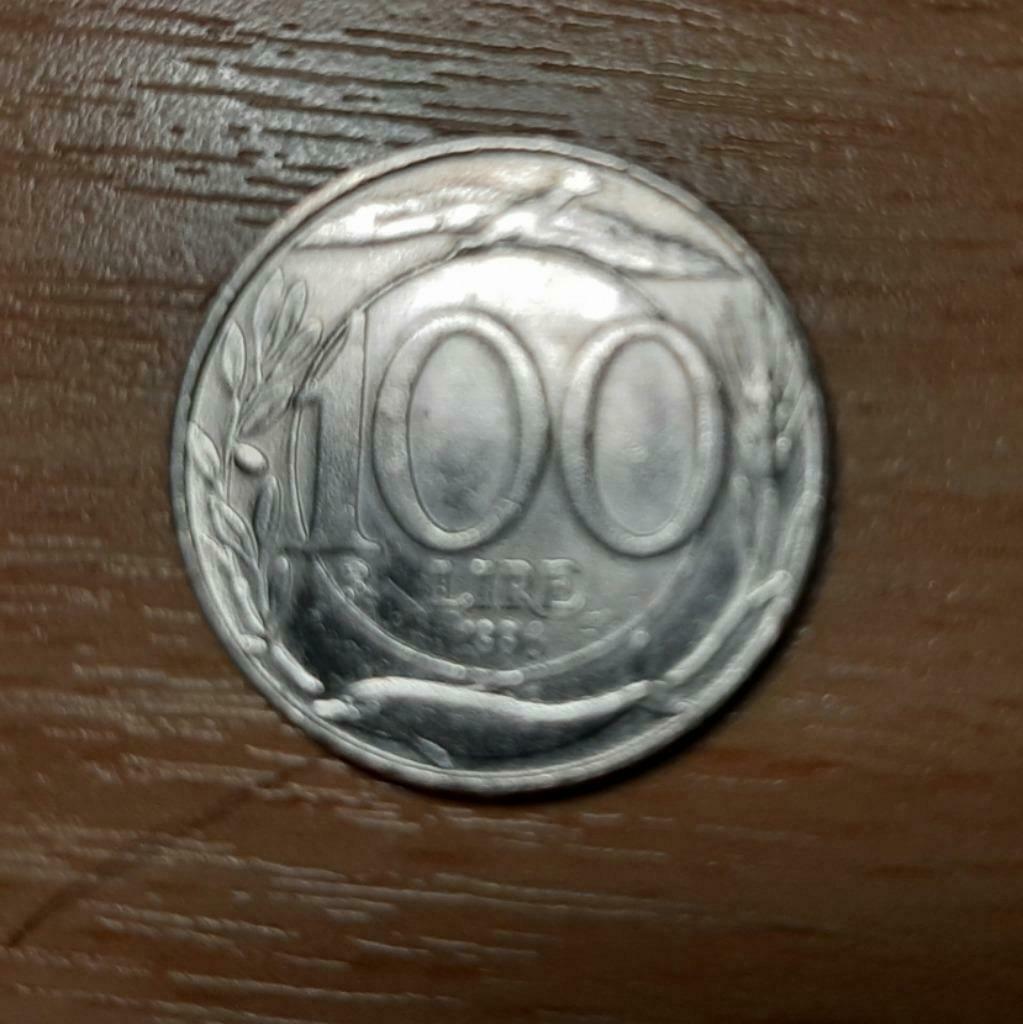 Italiaanse 100 lira munt uit 1996 very goed, Postzegels en Munten, Munten | Europa | Niet-Euromunten, Ophalen of Verzenden, Italië