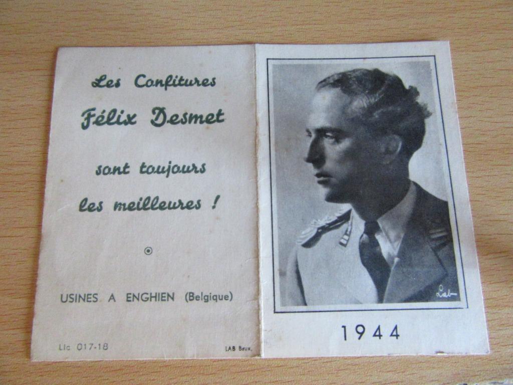 calendrier publicitaire de poche 1944, Enlèvement, Utilisé