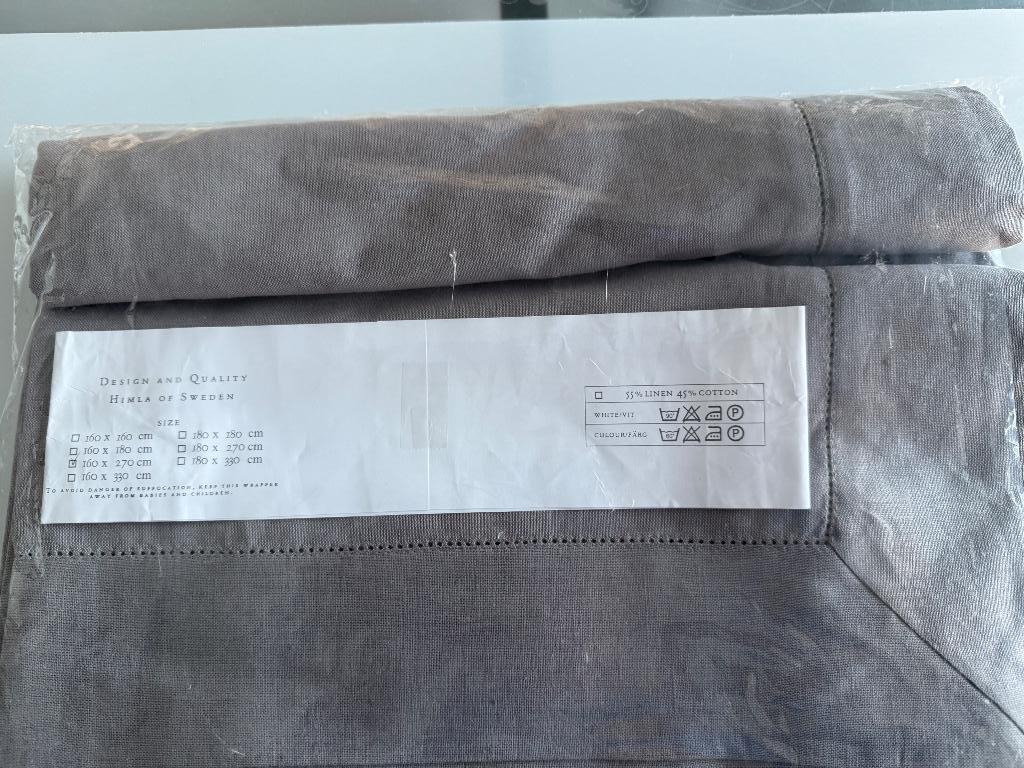 Nieuw/in verpakking tafellaken grijs HIMLA 270/160 gr.verz., Ophalen of Verzenden, Nieuw