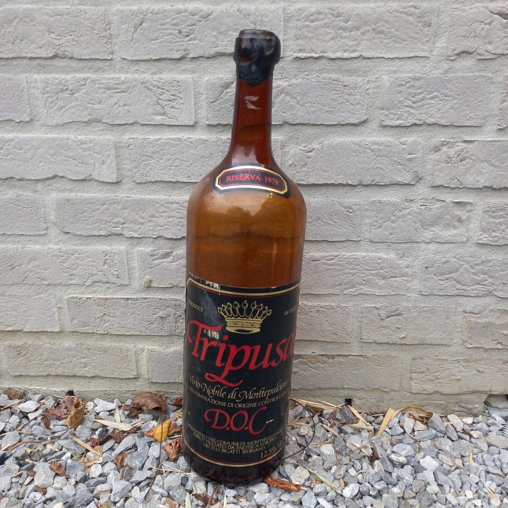 Grande bouteille de vin 5 litres vide 1978, Collections, Vins, Utilisé