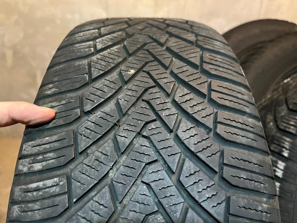 Continental WinterContact banden + velgen + wieldoppenset, Auto-onderdelen, Ophalen, Gebruikt, 16 inch, Banden en Velgen