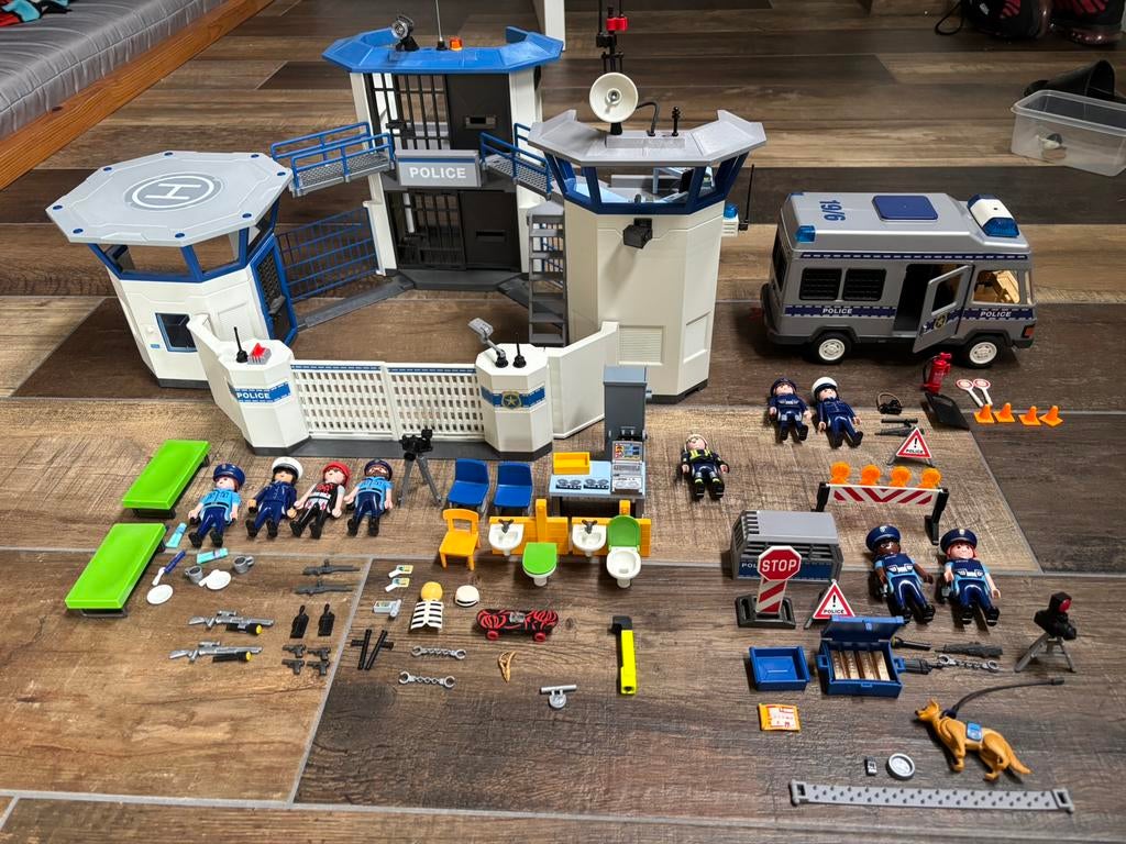 Playmobil prison, police et fourgon, Enlèvement, Comme neuf, Ensemble complet