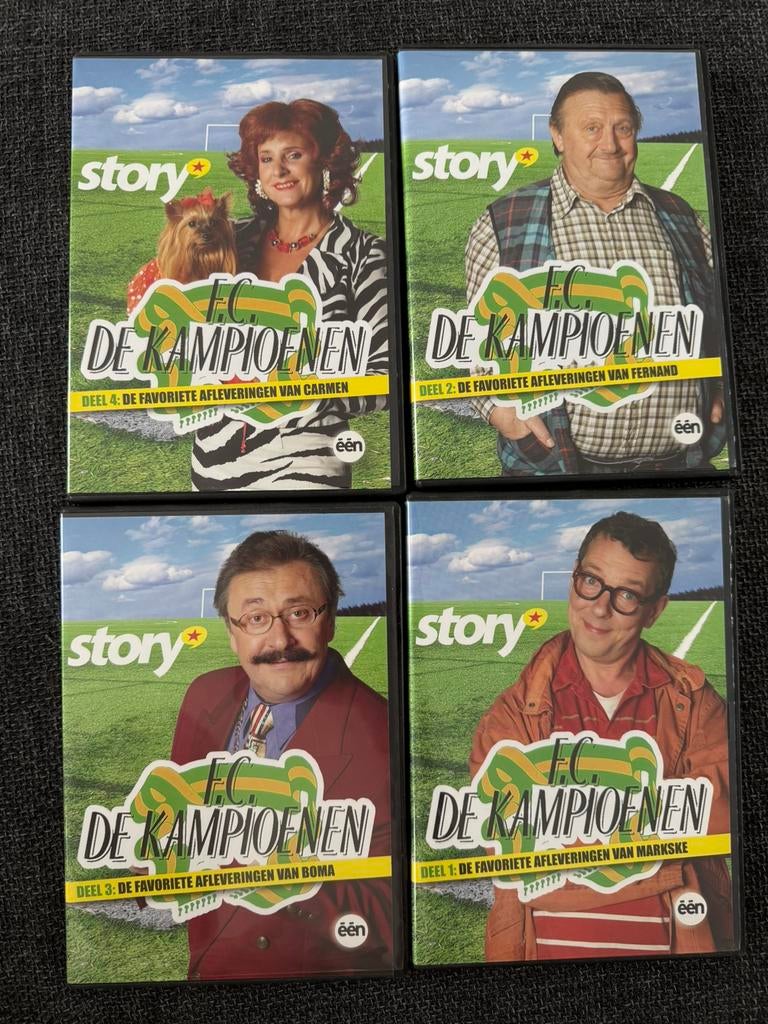 4 DVD’s FC de Kampioenen, Tous les âges, Enlèvement ou Envoi, Comme neuf, Comédie