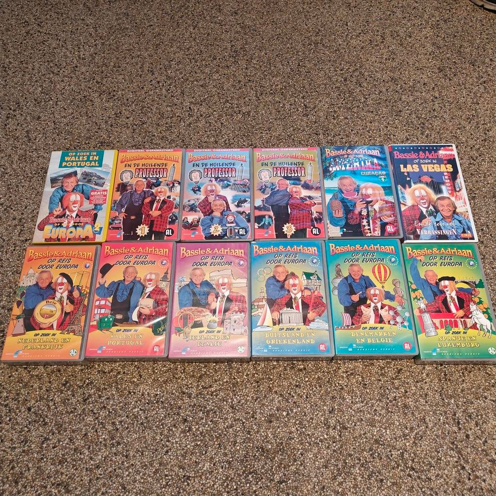 Bassie en Adriaan VHS banden videocassettes, Cd's en Dvd's, Ophalen of Verzenden, Gebruikt