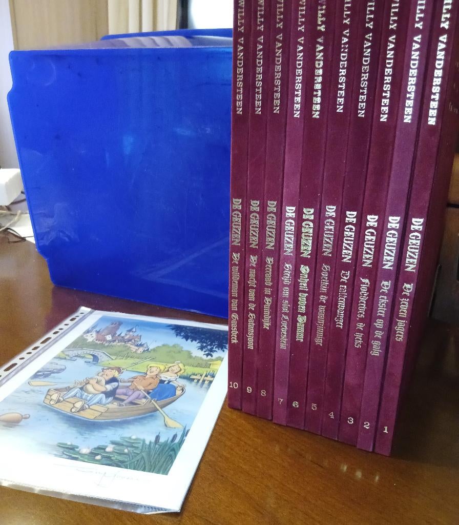 De Geuzen luxe 10 HC + 6 tekeningen + ex‑libris, Boeken, Ophalen of Verzenden, Zo goed als nieuw, Willy Vandersteen, Complete serie of reeks