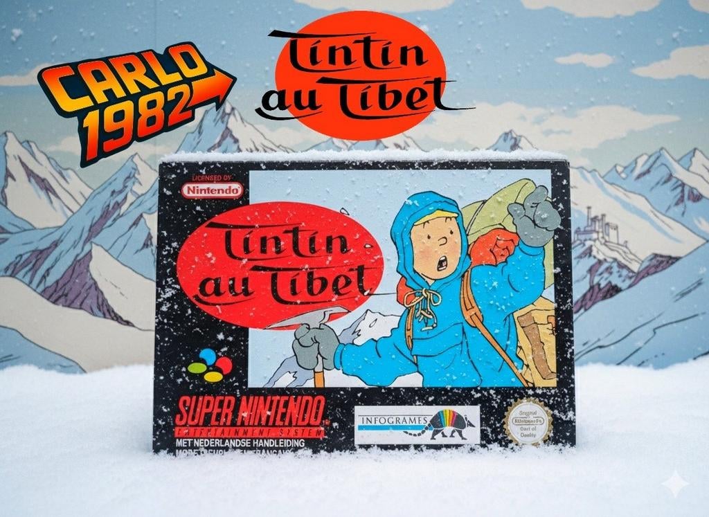 Super Nintendo: Kuifje in Tibet, Games en Spelcomputers, Games | Nintendo Super NES, Ophalen of Verzenden
