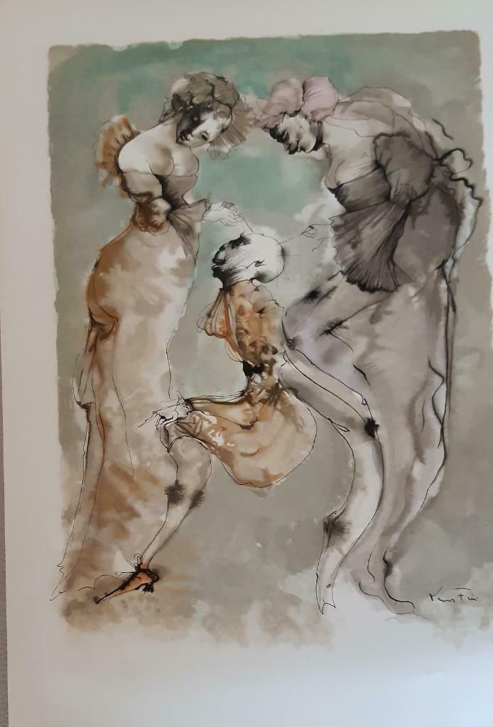 Lithografie Leonor Fini, Antiquités & Art, Art | Peinture | Moderne, Enlèvement ou Envoi