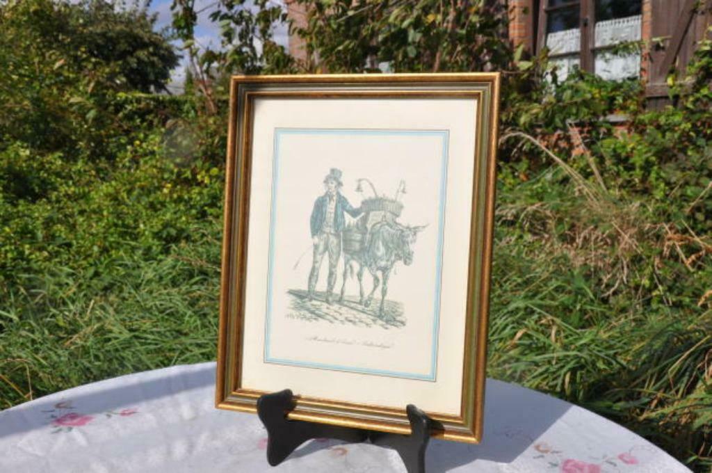 §  cadre gravure marchand d'encre  carle vernet (3), Ophalen of Verzenden
