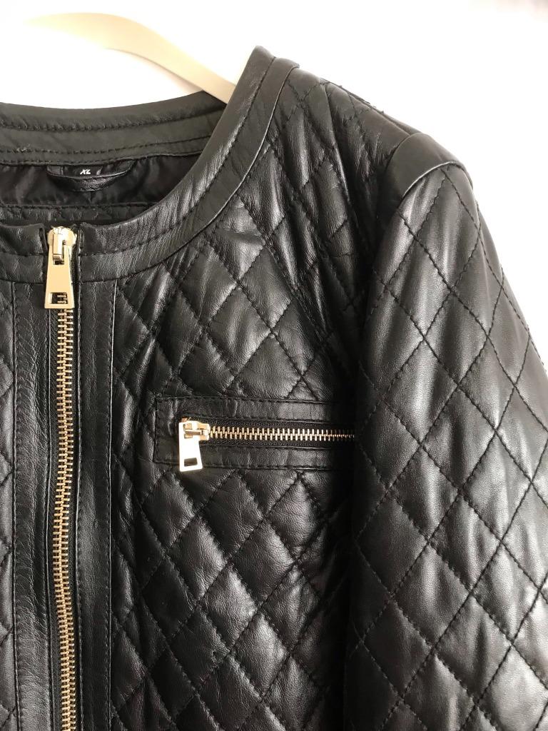 Oakwood korte lederen jas - Maat XL, Zwart, Maat 46/48 (XL) of groter, Ophalen of Verzenden, Zo goed als nieuw