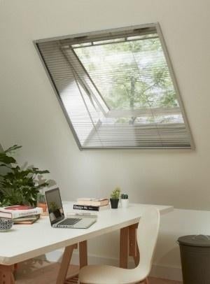 Luxe plissé (dak)raamhor ALUMINIUM omlijsting - S500- 83, Ophalen of Verzenden, Nieuw, Zwart